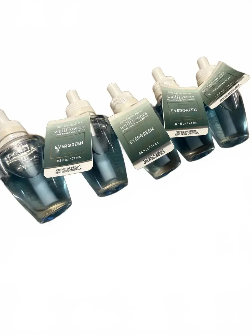 Lot of 5 Bath & Body Works Wallflowers Home Fragrance Refill - Evergreen